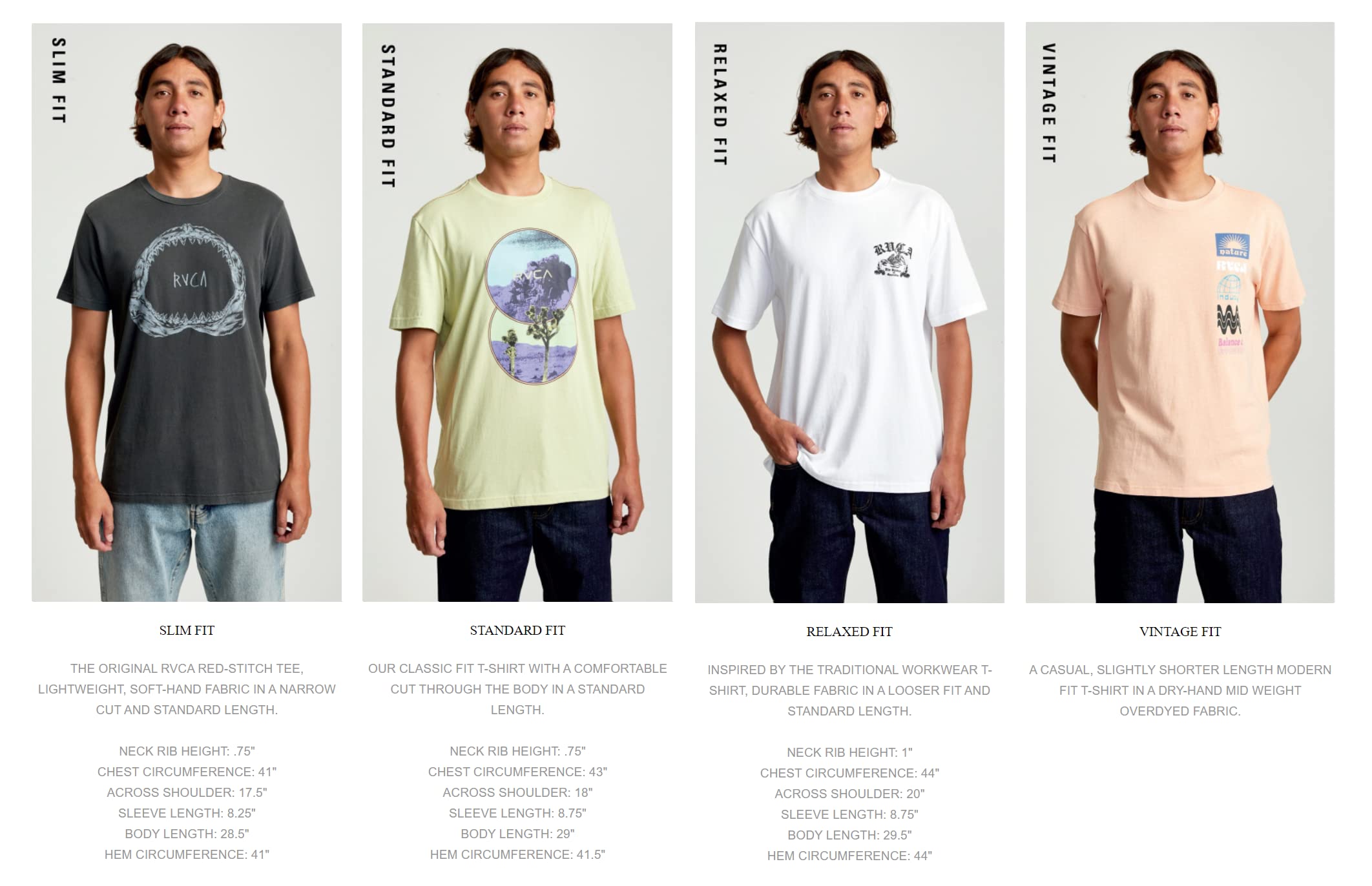RVCA Camiseta de Cuello Redondo con Estampado de Punto Rojo para Hombre