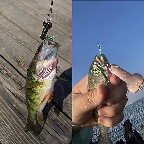 Miniatura 2 de GaiRen Señuelos de pesca para hombres, regalo de broma de elefante blanco, pescador, pescador, metal, luminoso, largo, cucharas de lentejuelas para