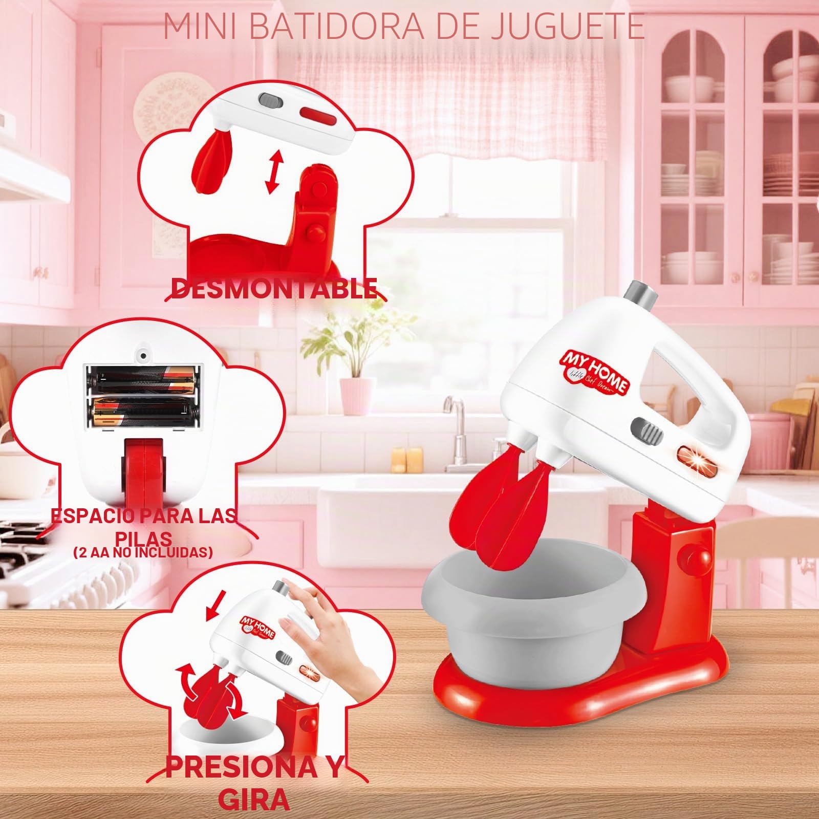 deAO - Kit de Cocina con Mezclador, licuadora, tostadora y Otros Accesorios de Cocina.