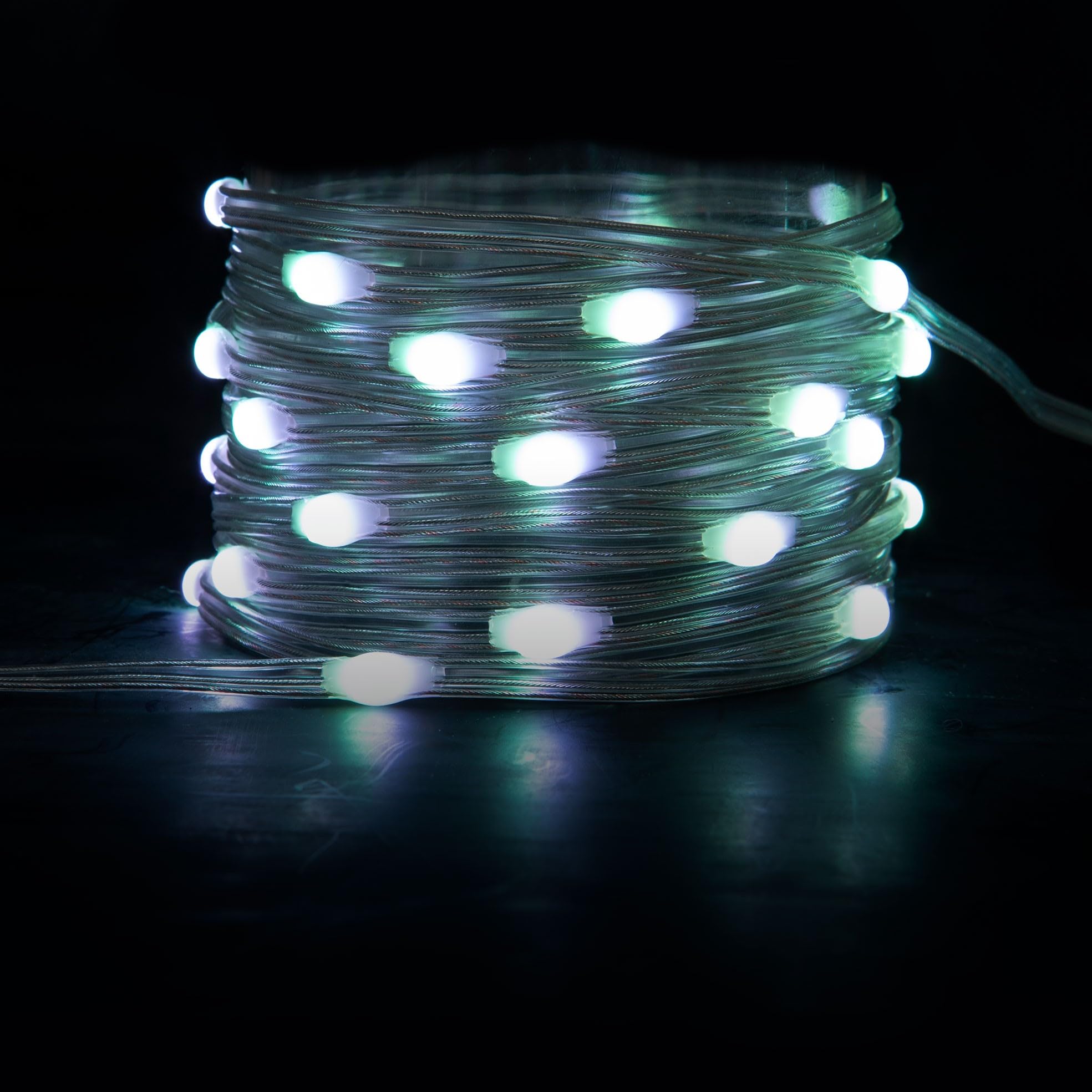GuirLED - Guirlande lumineuse wifi mini LED RGB Premium USB - Commande Vocale - Maison connectée - Amazon Alexa & Google Assistant - Adaptateur secteur double USB 2A inclus - 100 LED 10 mètres