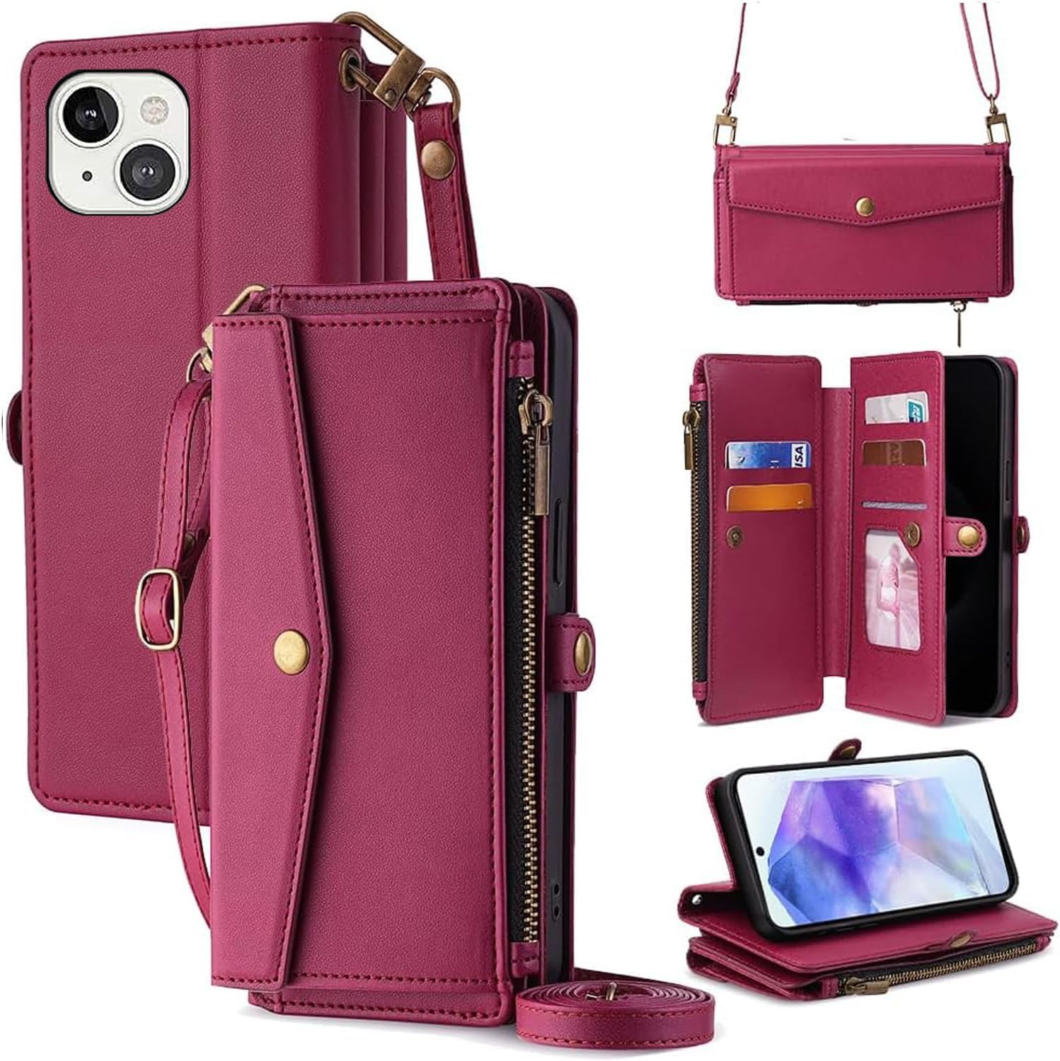 79B64 Apple iPhone 14 用 財布型ケース Amazon.co.jp: For iPhone 14 ケース 財布型 For アイフォン14 手帳型