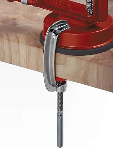 Miniatura 6 de Norpro Apple Master-Apple, papa, parer, rebanador y descorazonador con base al vacío y abrazadera, rojo