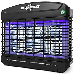 Armadilha de Mosquitos Elétrico Premium Casa Attract 2000V Grade Intercalada Mata Até Maruim Armadilha Insetos Feito no Brasil Mata Insetos