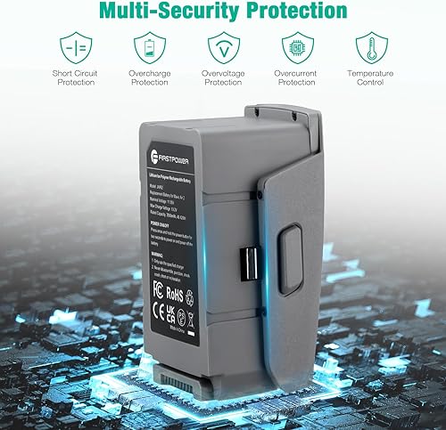 Miniatura 5 de FirstPower Mavic Air 2 Batería 3500mAh, 34 minutos de tiempo máximo de vuelo, batería de vuelo inteligente compatible con DJI Mavic Air 2, DJI Air