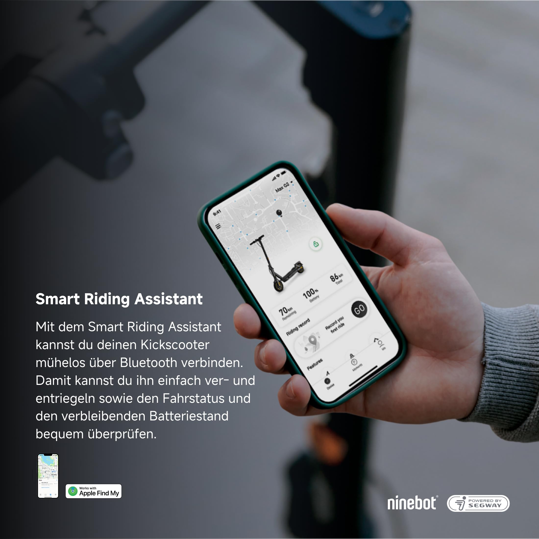 Ninebot Kickscooter Max G2 E alimentado por Segway - E-Step