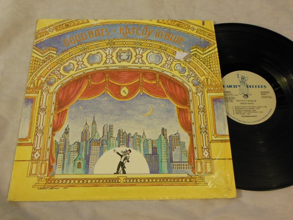 Good Rats Ratcity In Blue VINYL LP Ratcity RCR8001