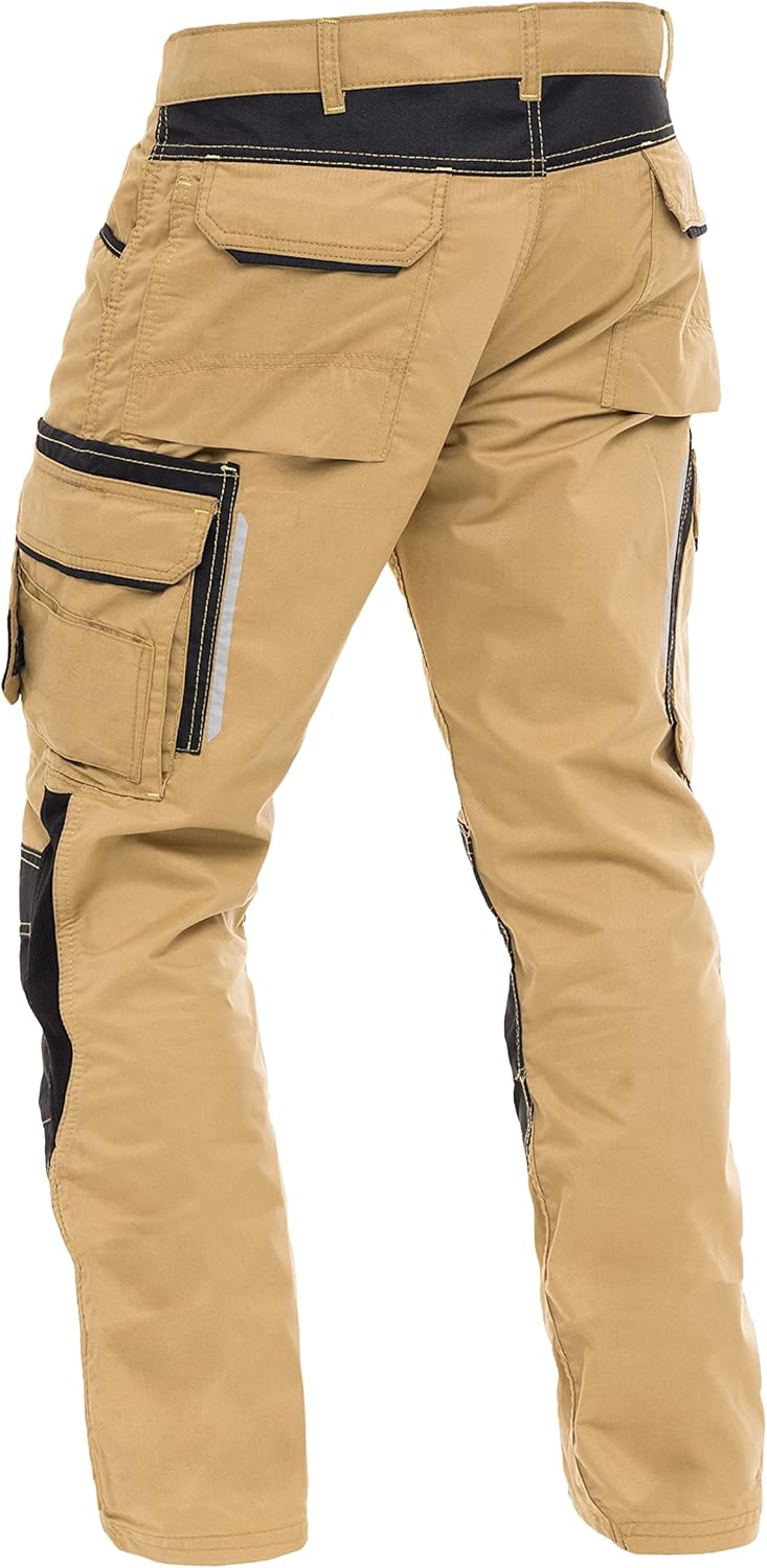 Mens Utility Work Heavy Duty Construction Workwear Pants Carpenter Knee Reinforcement Trousers Cordura Safety Pants - Image 5