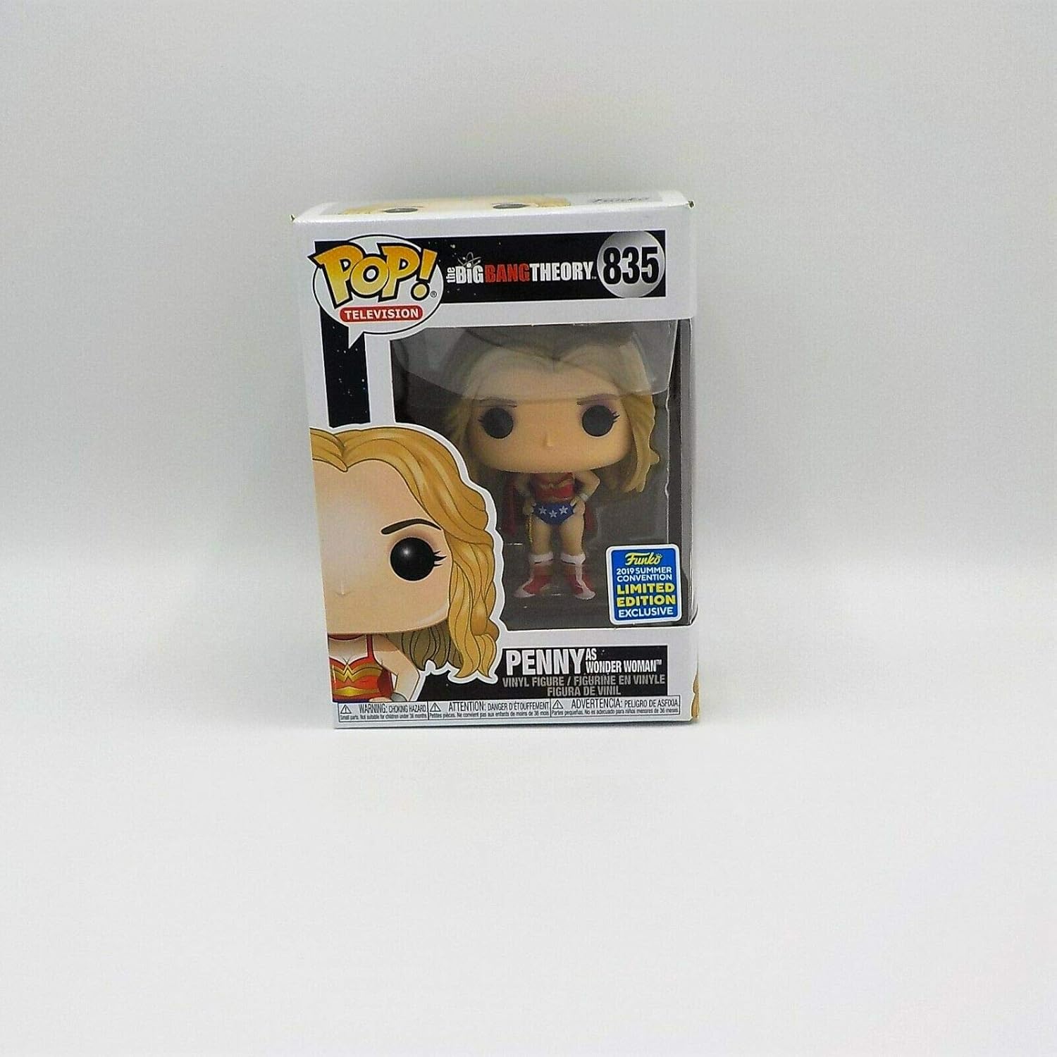 Funko Pop 2019 SDCC Summer Convention The Big Band Theory 835 - Penny as Wonder Woman
