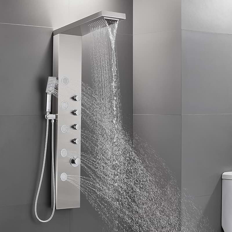 shower system with body jets