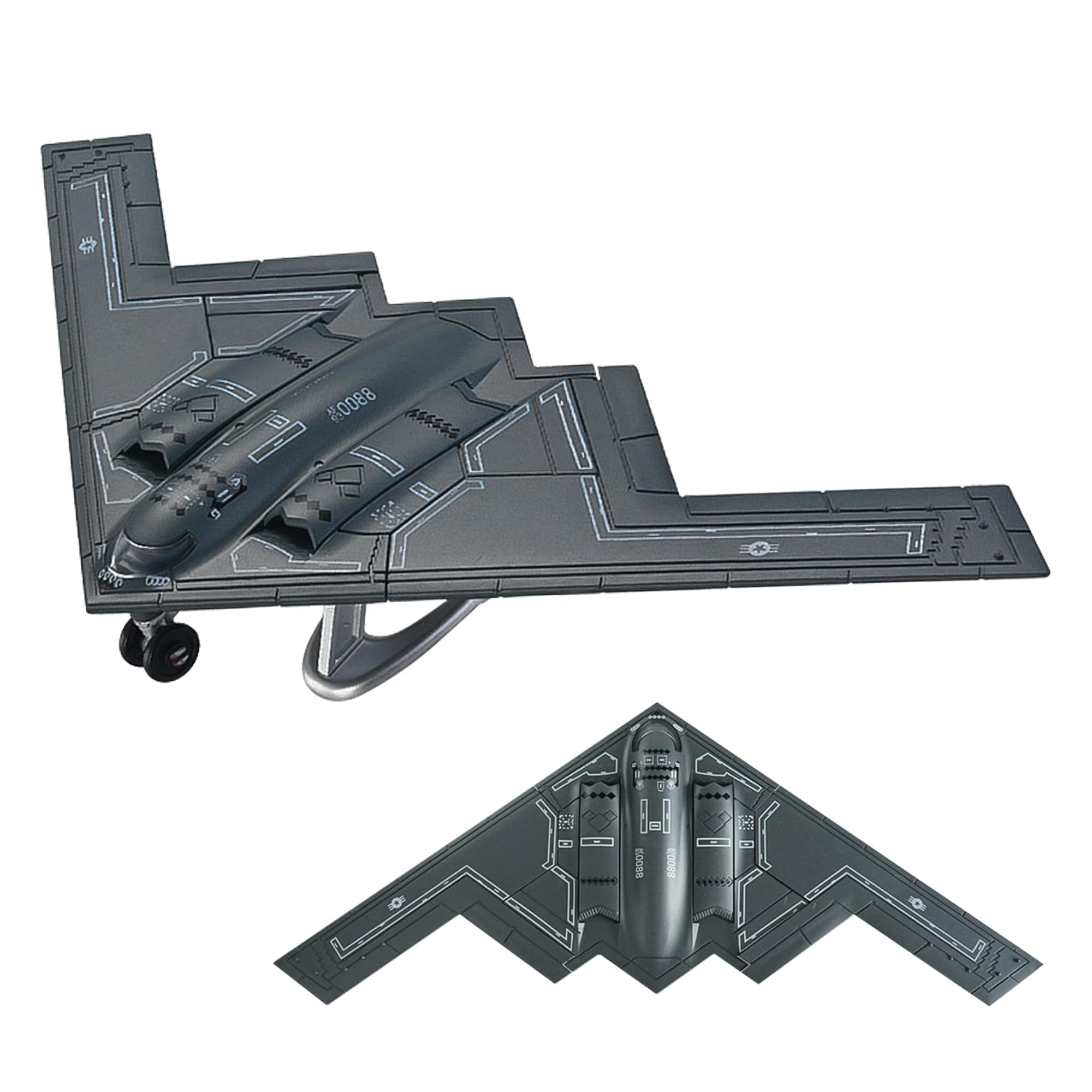 Fighter Jet Toy, Fighter Jet Model for Aviation Enthusiasts, Military Aircraft Display for Home Decor, Plastic Fighter Plane Collectible, Jet Toy for Office Desk Display(Style 1)-image-6