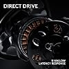 Logitech G PRO Racing Wheel, Simulated Steering Wheel, Direct Drive 11 Nm Force, TRUEFORCE Feedback, Magnetic Gear Shift Paddles, Dual Clutch, OLED Display, Quick Release, PC - Black