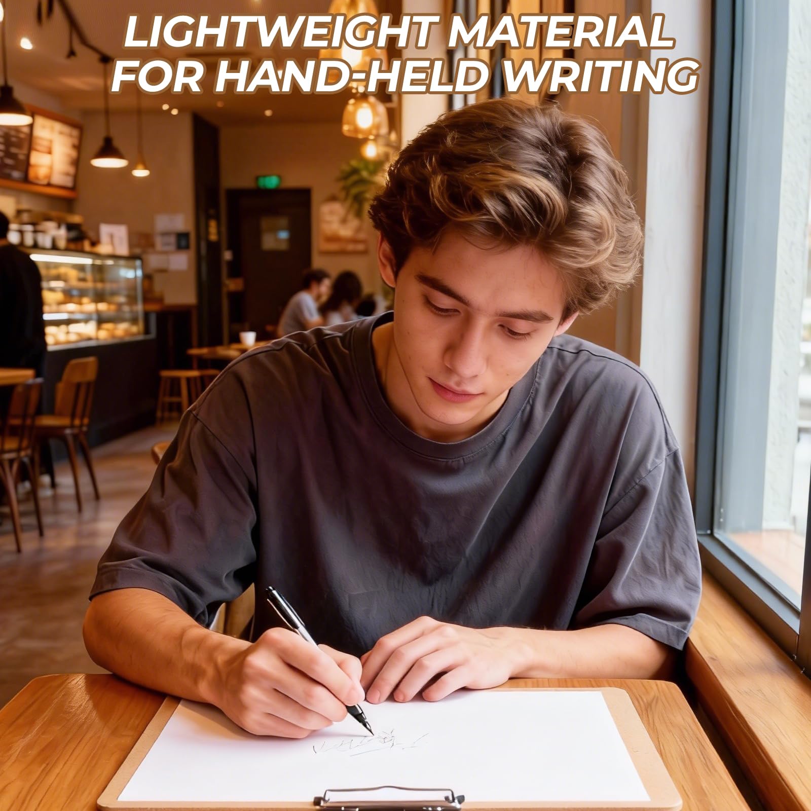 4 PCS A3 Clipboard, Extra Large Clipboard 44 * 32 CM Sketching Clipboards Drawing Clipboards with Low Profile Clip Landscape Clip Board for Drawing Sketching - Image 4