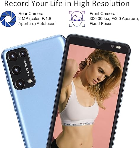 Miniatura 5 de Cuifati Rino8 Pro - Teléfono inteligente Andriod desbloqueado, pantalla HD de 5.45 pulgadas, 512 MB+4 GB, SIM doble, 128 GB de almacenamiento