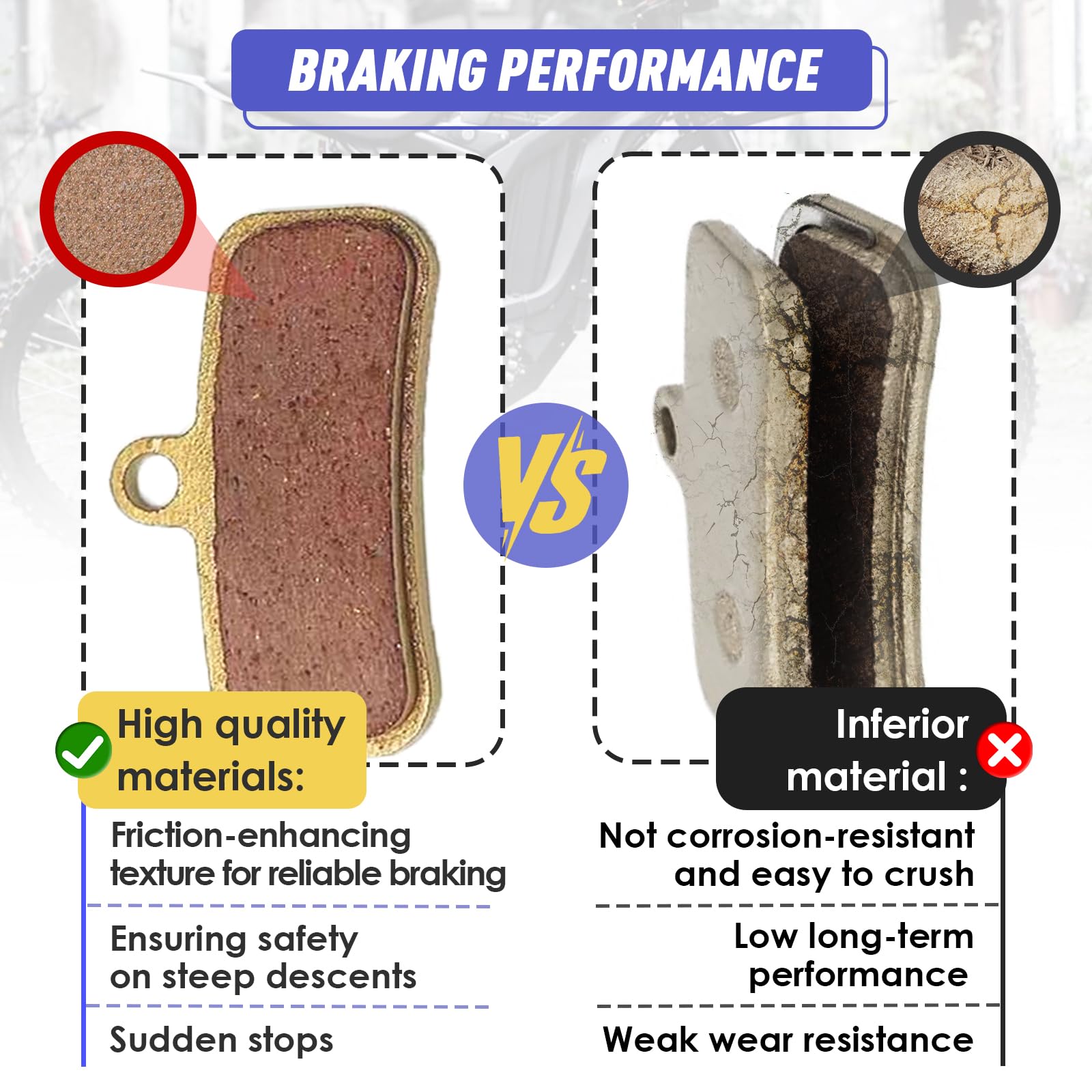 Plaquettes De Ein à Disque Pour Moto électrique ... - Grandado