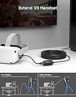 Vista 2 de CableCreation Cable de extensión USB 3.0 activo de 16.4 pies, extensor USB 3.0 macho a hembra con amplificador de señal, compatible con Oculus Quest