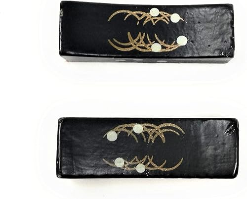 Miniatura 4 de TJ Global Juego de cuencos de cocina asiática japonesa con 2 cuencos, 2 pares de palillos y 2 soportes para palillos para servir arroz, sopa,