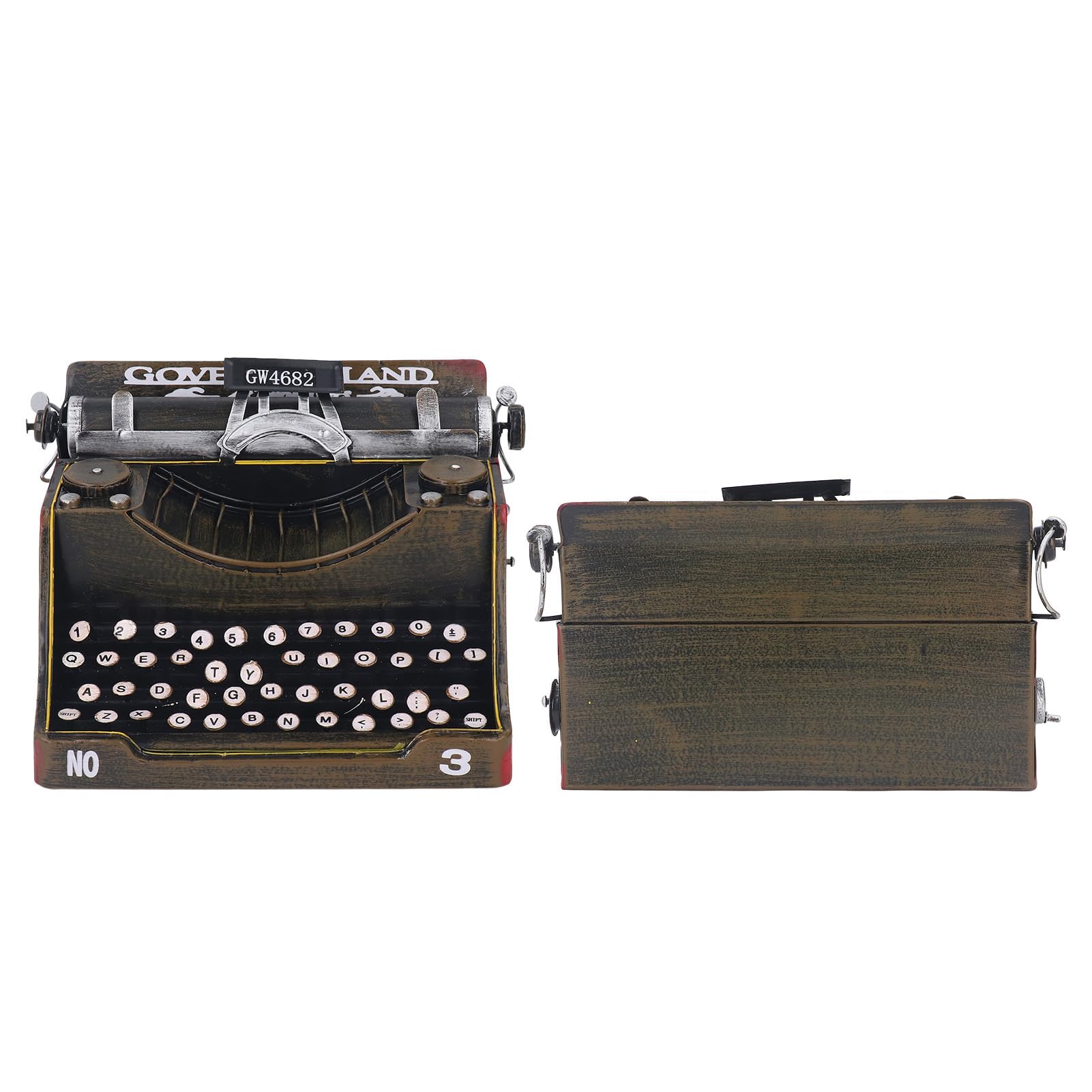 Vintage Retro Schreibmaschine, Handgefertigtes Dekorationsmodell aus Vintage Eisen f¨¹r Zuhause, Wohnzimmer, Anl?sse & Veranstaltungen