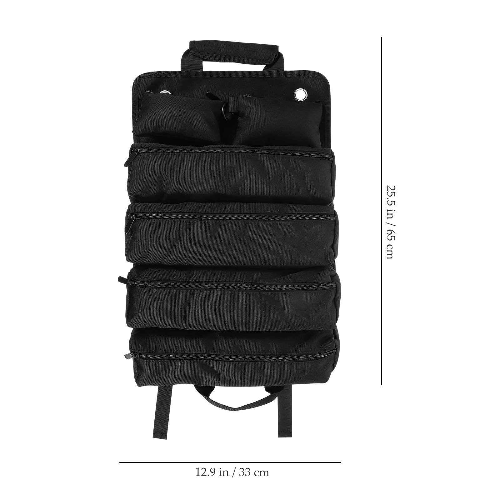 Hohopeti Borsa Portautensili Arrotolabile Oxford Resistente Grande Organizer per Utensili Cerniera e Maniglia per Elettricisti e Operai Borsa Porta Attrezzi per Attrezzatura Lavoro
