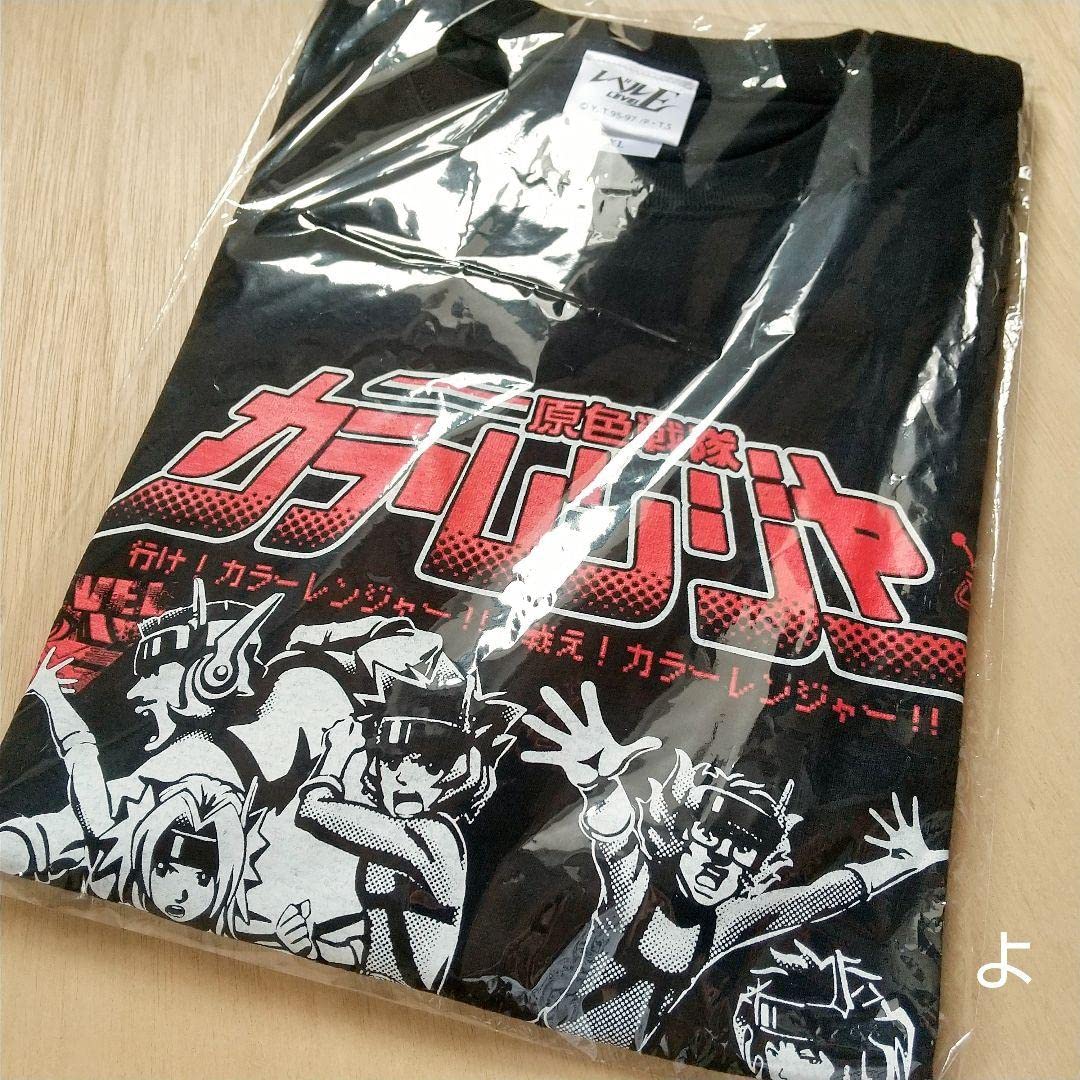 新品未使用　富樫義博展 レベルE カラーレンジャーTシャツ Mサイズ Amazon.co.jp: 公式グッズレベルE カラーレンジャー Tシャツ