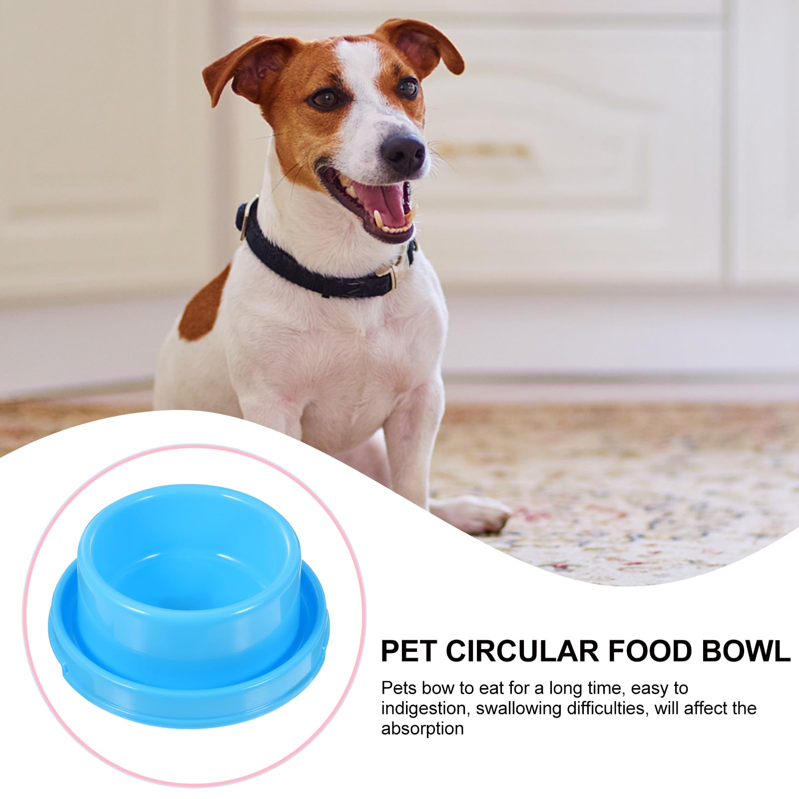iplusmile Mangiatoia antiformiche – 3 ciotole per cani e gatti con gomma antiscivolo, ciotola per cani e gatti e anti trabocco, 18 x 7 cm