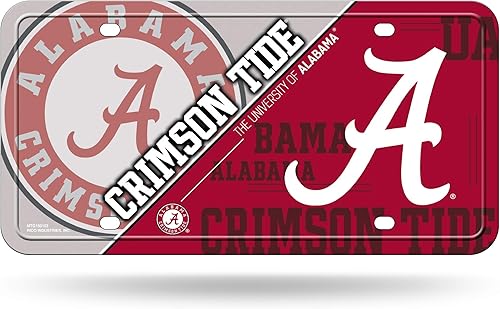 Rico Industries NCAA Unisex Metal License Plate Tag