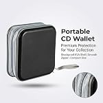 Sukh CD DVD Wallet Storage Case Disk Binder Case Box Sleeves Blu Ray CD DVD Disc Book Case Holder Box Organizer Bag Plastic Car Media Storage Car Entertainment for Kids 40 Capacity