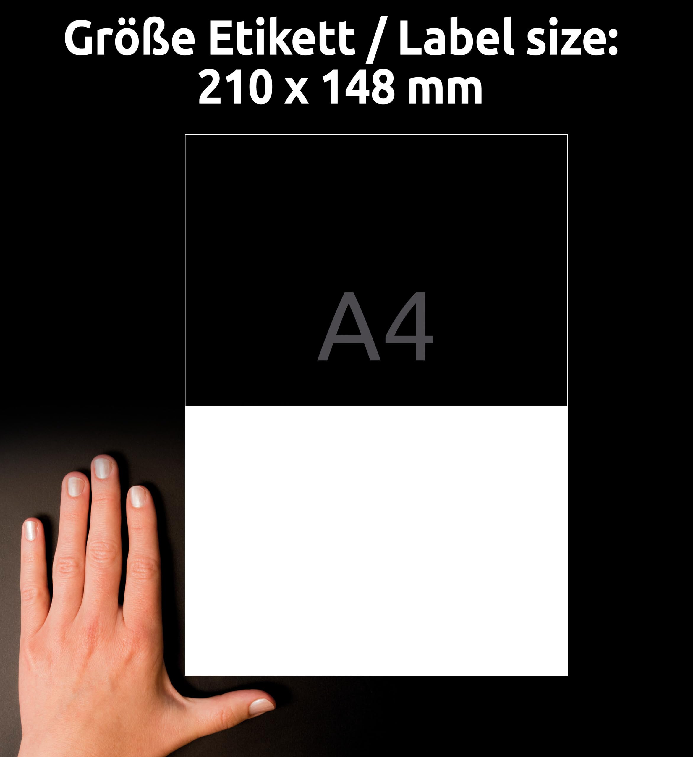 AVERY Zweckform 8026 Versandetiketten (600 Klebeetiketten A5, 210x148mm auf A4, bedruckbare Versandaufkleber für Hermes, DHL, GLS, DPD, UPS, Fedex, selbstklebende Adressetiketten, 3655) 300 Blatt