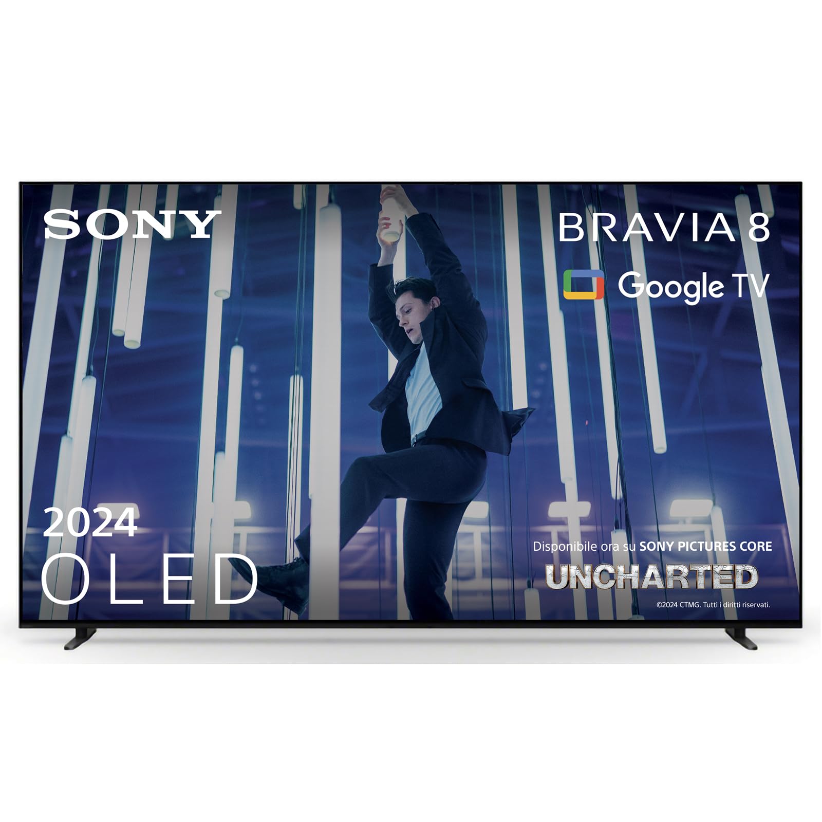 Sony BRAVIA 8 OLED 65 Pollici 4K HDR Google Smart TV (2024) | Gaming Menu per PlayStation 5, IMAX Enhanced, Dolby Vision Atmos, Chromecast, AirPlay, 120Hz 65XR80
