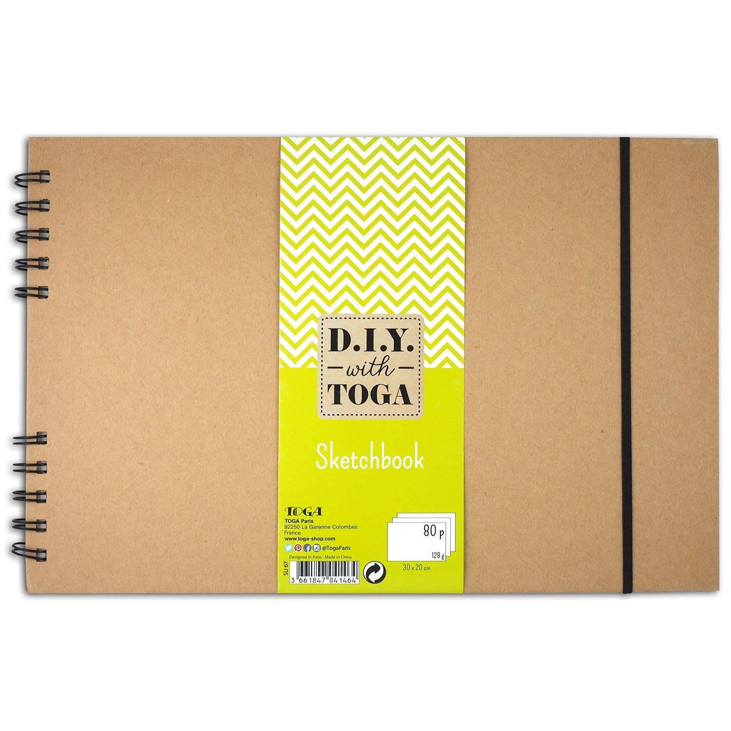 DRAEGER PARIS 1886 D.I.Y with Toga su67 Sketchbook Spiral Bound Kraft Paper 30 x 20 x 2 cm