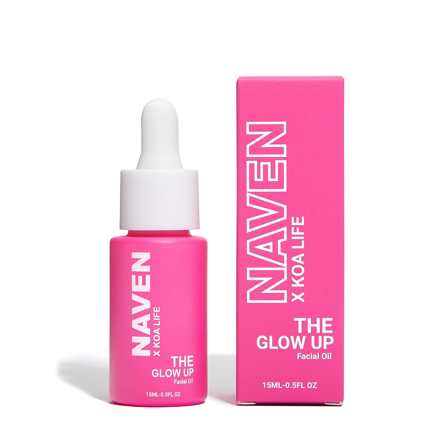 KOA LIFE X NAVEN The Glow Up – Daily Anti-Aging Facial Oil, Ultra Hydrating Face Oil, Face Moisturizer, Serums, Vegan, Chemical Free – 0.5 Fl Oz