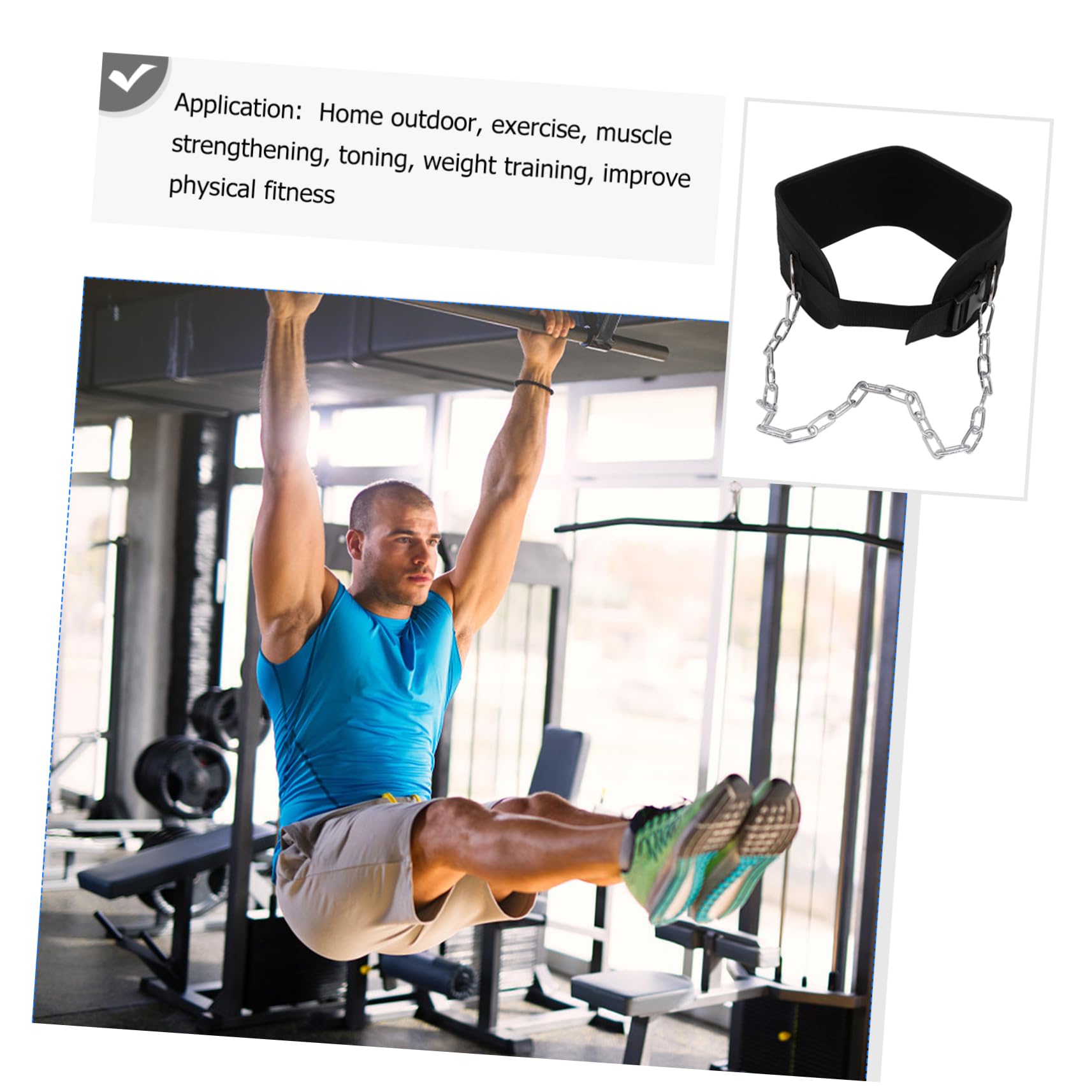 KOMBIUDA 1pezzi Cintura Zavorra Per Sollevamento Pesi Supporto Ergonomico Per Allenamenti Di Bodybuilding e Fitness Materiale Resistente