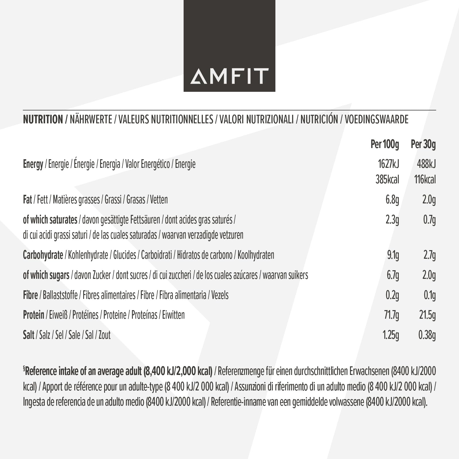 Amfit Nutrition Whey Protein Powder, Vanilla Flavour, 33 Serving - View #5