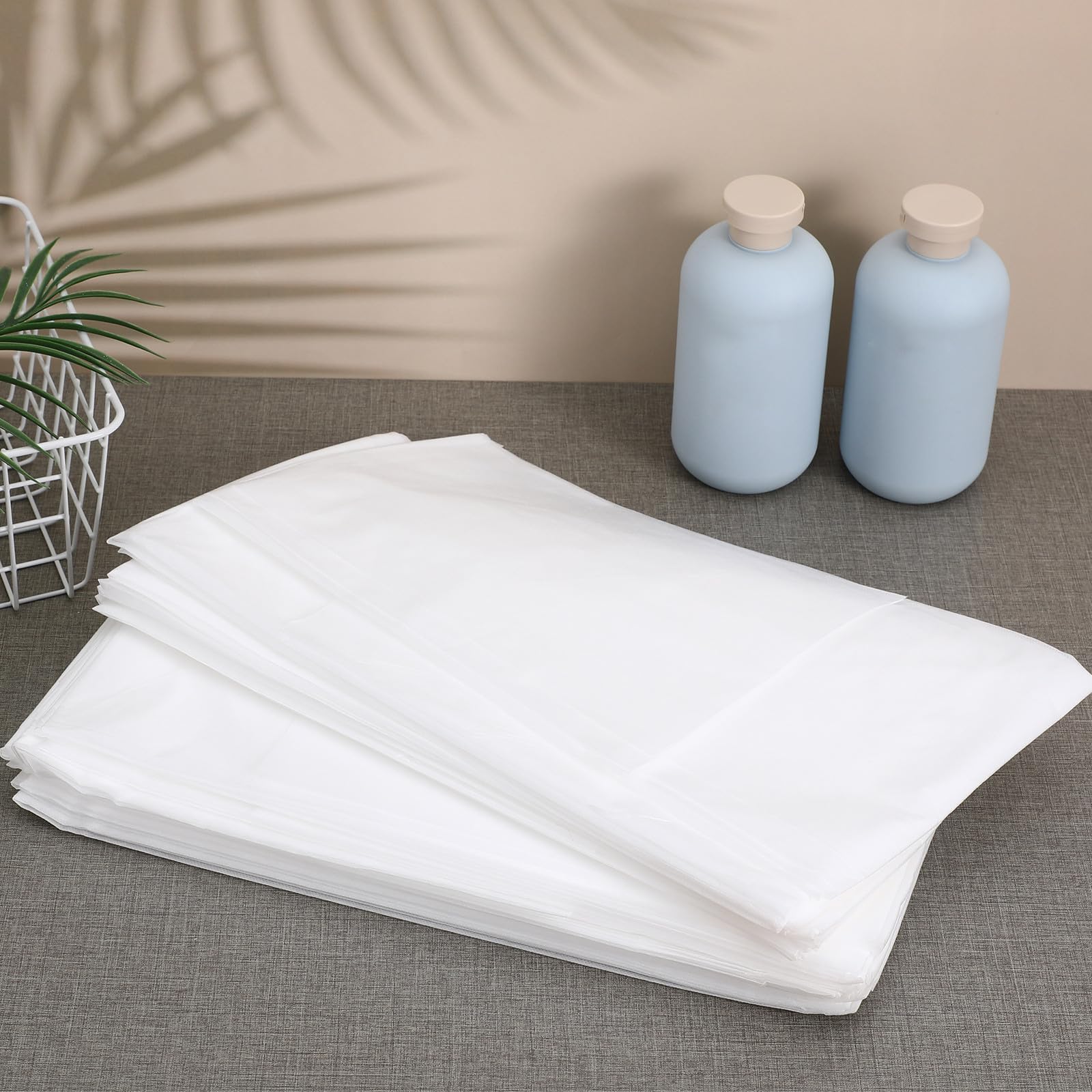 STOBAZA 100 Sábanas Desechables para Camillas de Masaje Ajuste y Fácil Desecho, Ideales para Salones y Spas, Hechas de Tela No Tejida de Color Claro