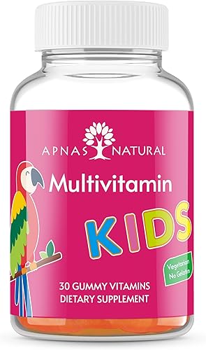 Apnas Natural Gomitas multivitamínicas para niños apoyo digestivo e inmune vitaminas A D C E B12 folato yodo colina 30 unidades