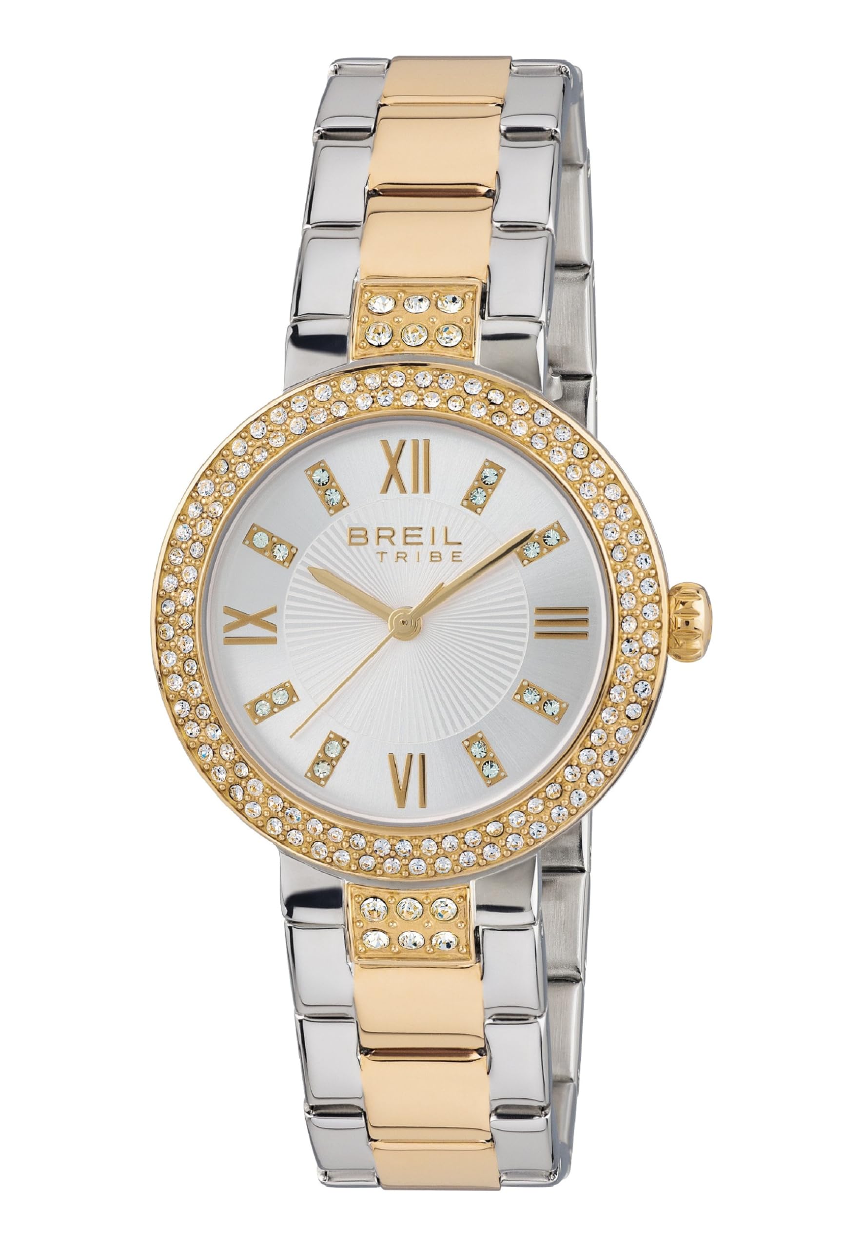 Breil - Women's Collection Watch Dance Floor EW0254 - Lady's Time Only Watch with Crystals - Bicolor Steel Watch Strap - 32 mm