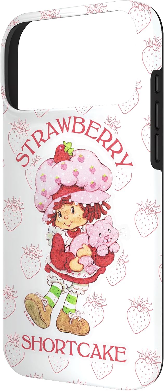 Strawberry Shortcake Cutie Vintage Strawberries Pattern Case for iPhone 17 Pro Max