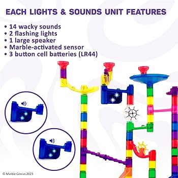 その他 Marble Genius Marble Run Space Sounds Lights &amp; Sounds Accessory Set + Free App Marble Run Space Sounds - Marble Genius Lights & Sounds