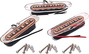 アルニコV　ピックアップ　メタルプレート　アセンブリ　セット Amazon.co.jp: LuDa アルニコVシングルコイルピックアップセット3本