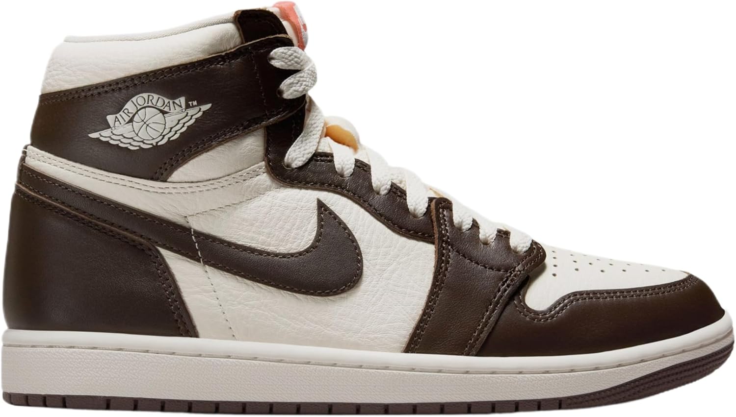 Air Jordan 1 Retro High OG Baroque Brown and Sail Womens Lifestyle Shoes (Baroque Brown/Light Madder Root/Sail) Size 5.5