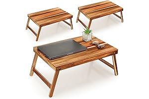 Acacia Wood Lap Desk - 3-Piece for Versatile Use