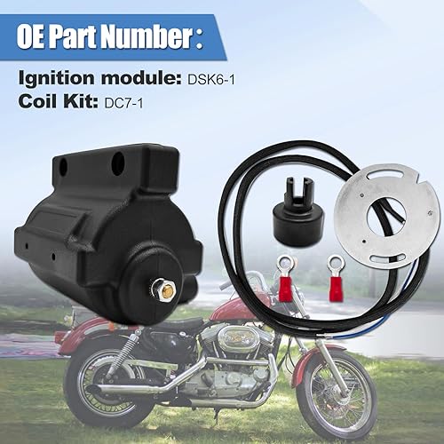 Miniatura 3 de DSK6-1 Encendido Dyna S Dual-fire&DC7-1 Kit de bobina compatible con Harley Sportster 883 1971-2003 Big Twin 1971-2003 (no Twin Cam o EFI)