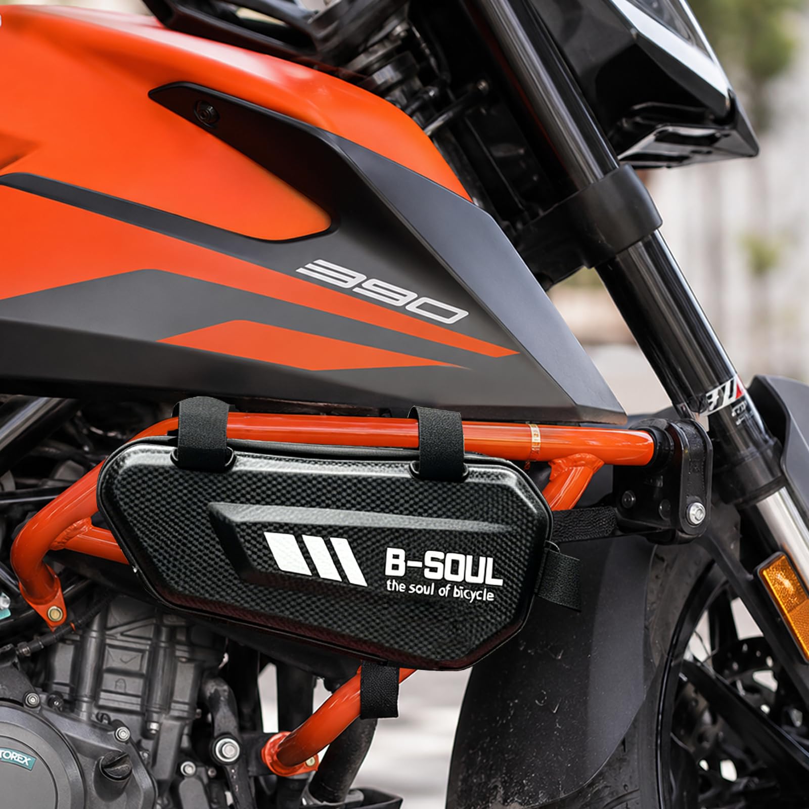 2 Stück Motorrad Seitentaschen, 3L Eva wasserdichte Seitentasche Hartschale mit Verstellbarem Befestigungsband, Universal Sturzbügeltasche Werkzeugtaschen für Touren und Pendeln Motorrädern