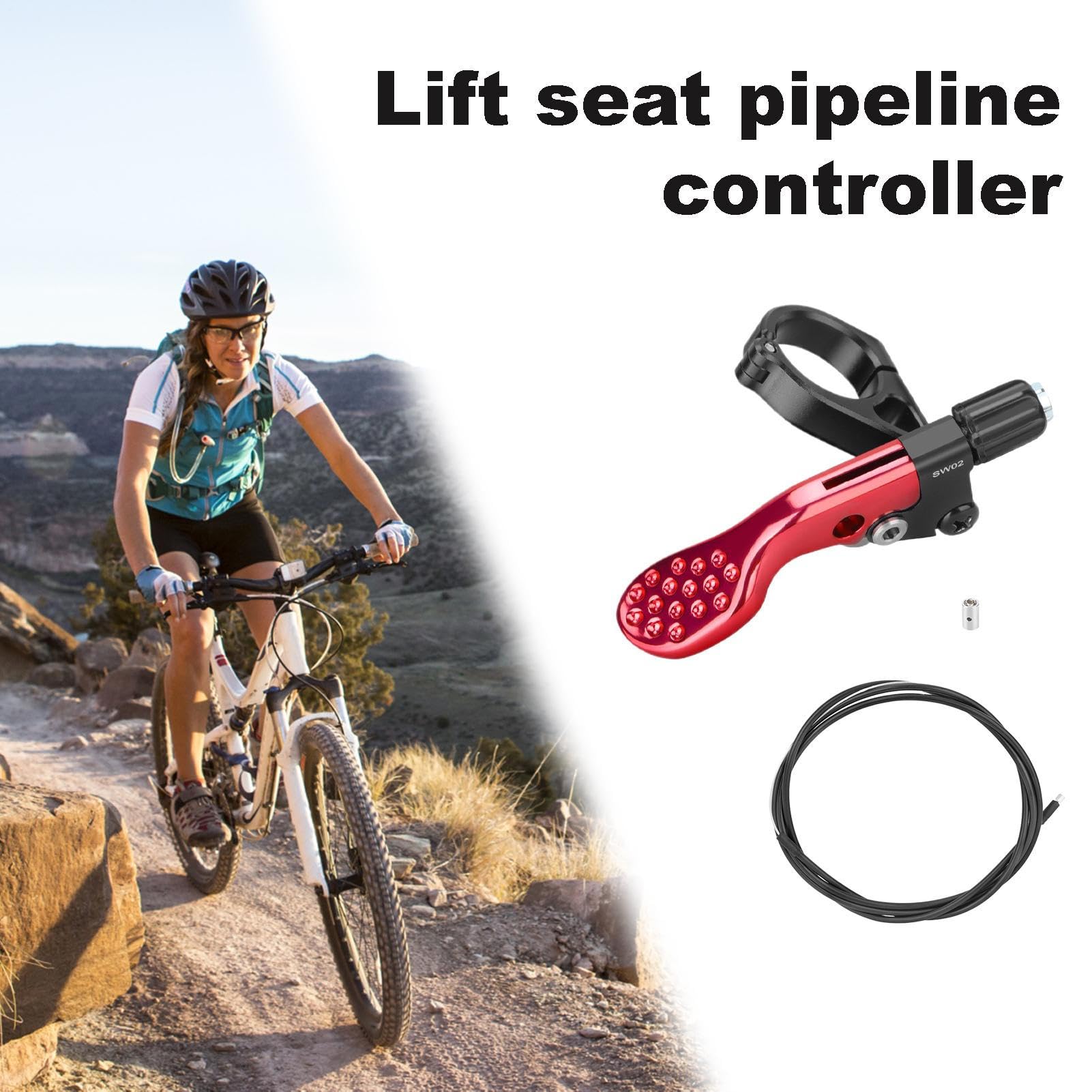Liakyunf Mountainbike Dropper Post Lever – Höhenverstellbare Sattelstützen Fernbedienung MTB Hebel Liakyunf Mountainbike Dropper Post Lever – Höhenverstellbare Sattelstützen Fernbedienung MTB Hebel