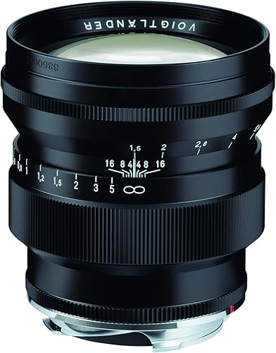 Voigtlander 2.953 in f/1.5 Nokton - Lente asférica VM para Leica M, color negro