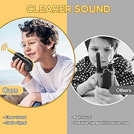 Selieve Toys for 4-14 Year Old Children\'s, Walkie Talkies for Kids 22 Channels 2 Way Radio Toy with Backlit LCD Flashlight, 3 Miles Range for Outside, Camping, Hiking (Yellow)