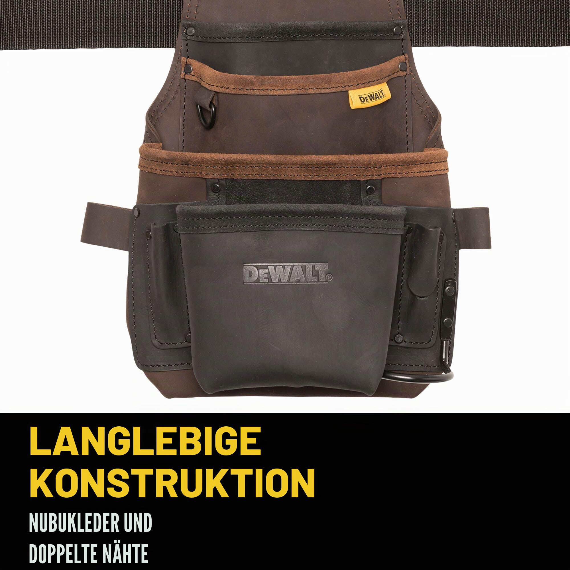 DEWALT, Ledertasche mit Gürtel