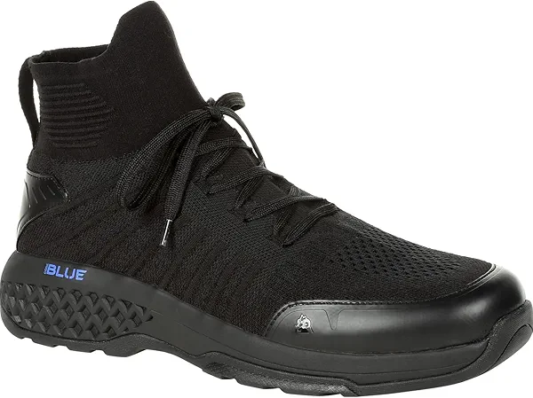 ROCKY Code Blue 5" Knit Public Service Shoe, Black, Size 8(W)