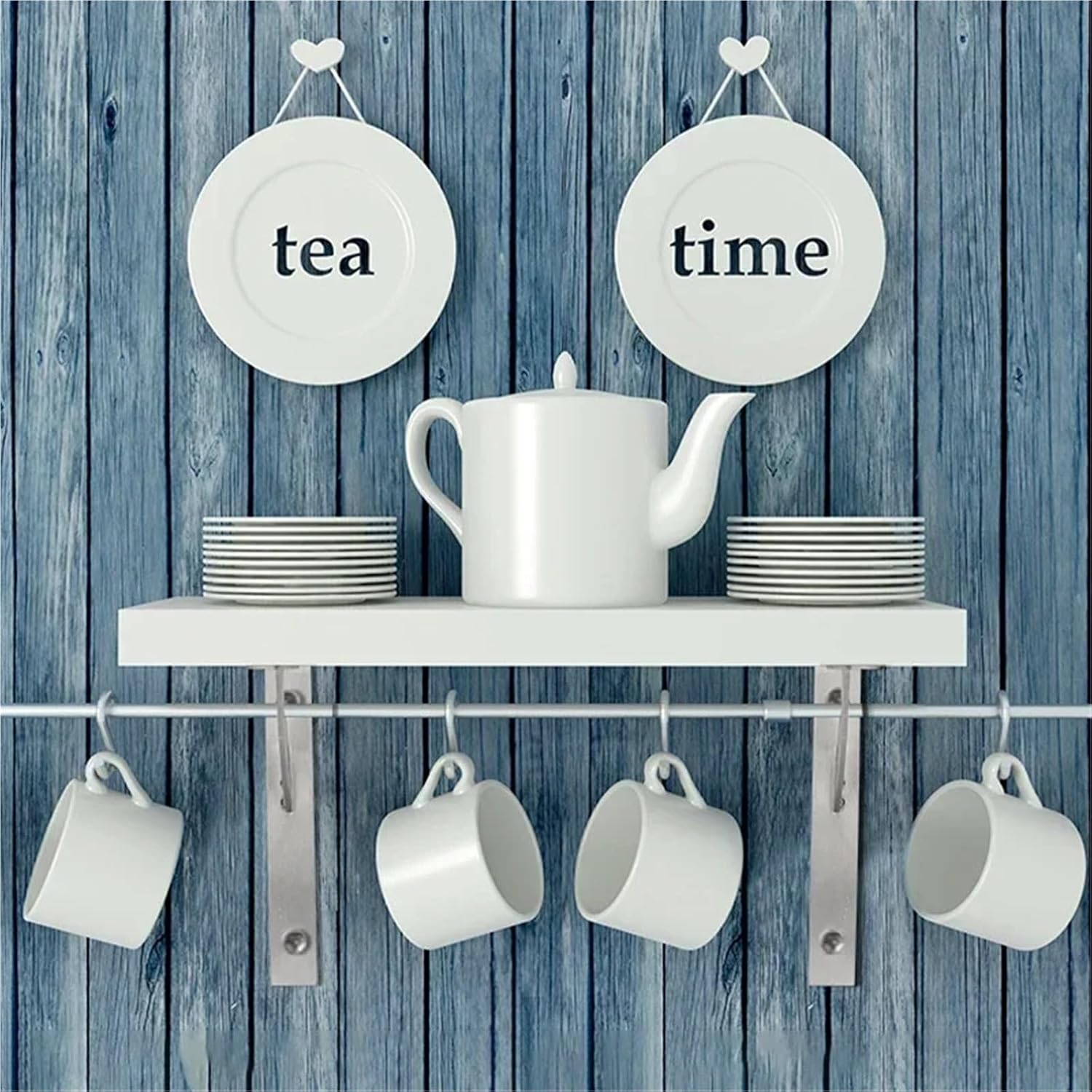 Floating Shelf Brackets 6Pcs Stainles Steel Silver Right Angled Triangular Brackets Home Decoration Wall Mounted Heavy-Duty Hardware Furniture for Kitchen Living Room