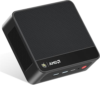 Beelink SER5 MAX Mini PC, AMD Ryzen 7 7735HSup to 4.75GHz 8C/16T, 24GB LPDDR5 RAM 1TB M.2 NVMe SSD Mini Desktop PC Windows 11 Pro, 4K@60Hz Triple Display, WiFi6/BT5.2/LAN 2.5G