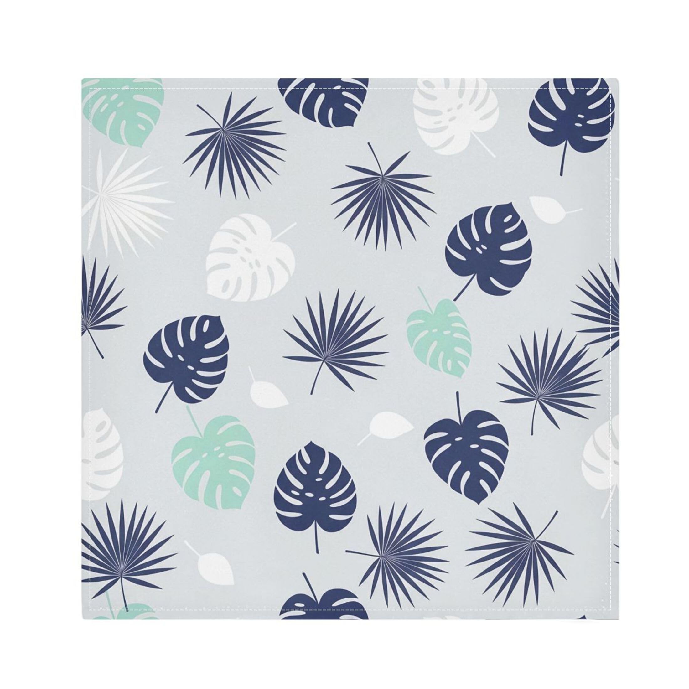Fuauuyl Cloth Napkins Set of 4 Monstera Leaves Dinner Napkins 20x20 in, Washable & Reusable Fabric Table Napkin for Dining Parties Holiday, Eco-Friendly